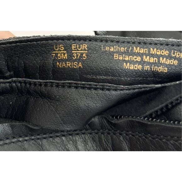 Sam Edelman Over The Knee Boots Size 7.5 Black Leather Narisa Zip Up Block Heel - Picture 8 of 10